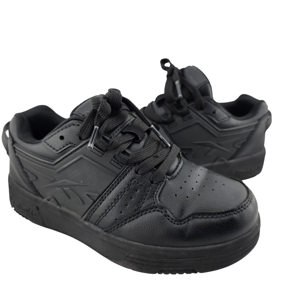 Reebok Low Top Sneakers‎ Kids Black Size 13K Model 095574 Good Cond